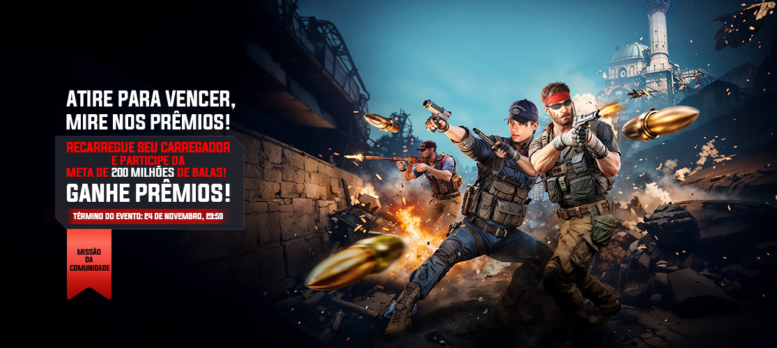 Complete o objetivo de 200 milhões de balas e ganhe suas recompensas!